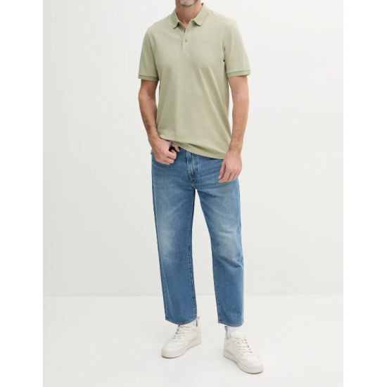 HUGO BOSS Men's Cotton-Pique Regular Fit Polo Shirt Donos222 50466182 391 Open Green
