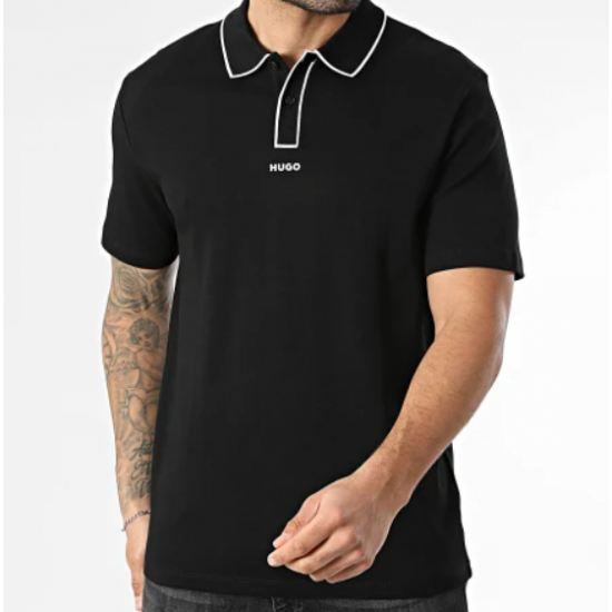 HUGO Ανδρικό Polo Dalumo Regular Fit 50553045 001 (Black)
