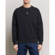 HUGO Ανδρικό Βαμβακερό Φούτερ Λαιμόκοψη Relaxed Fit Sweatshirt Dettil 50533689 002 (Μαύρο)