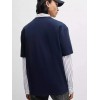 HUGO Ανδρικό Βαμβακερό T-Shirt Dapolino Relaxed Fit 50488330 418 (Navy)