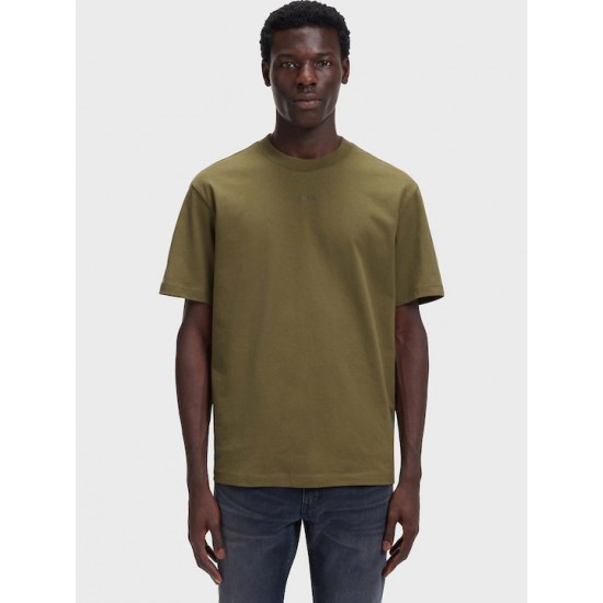 HUGO Ανδρικό Βαμβακερό T-Shirt Dapolino Relaxed Fit 50488330 389 (Open Green)
