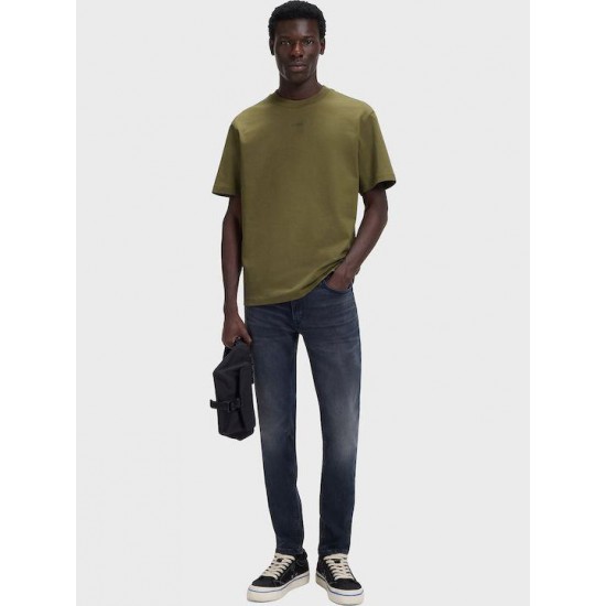 HUGO Ανδρικό Βαμβακερό T-Shirt Dapolino Relaxed Fit 50488330 389 (Open Green)