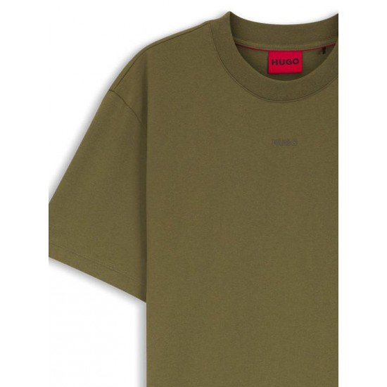 HUGO Ανδρικό Βαμβακερό T-Shirt Dapolino Relaxed Fit 50488330 389 (Open Green)