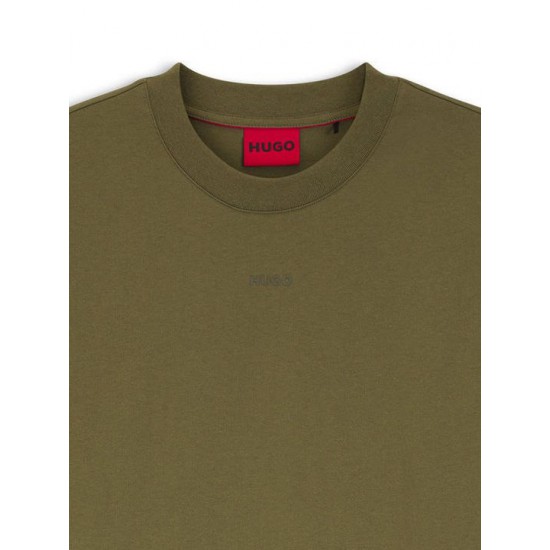 HUGO Ανδρικό Βαμβακερό T-Shirt Dapolino Relaxed Fit 50488330 389 (Open Green)