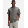 HUGO Ανδρικό Βαμβακερό T-Shirt Dapolino Relaxed Fit 50488330 025 (Ανθρακί)