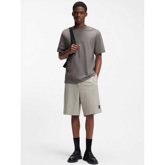 HUGO Ανδρικό Βαμβακερό T-Shirt Dapolino Relaxed Fit 50488330 025 (Ανθρακί)