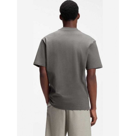 HUGO Ανδρικό Βαμβακερό T-Shirt Dapolino Relaxed Fit 50488330 025 (Ανθρακί)