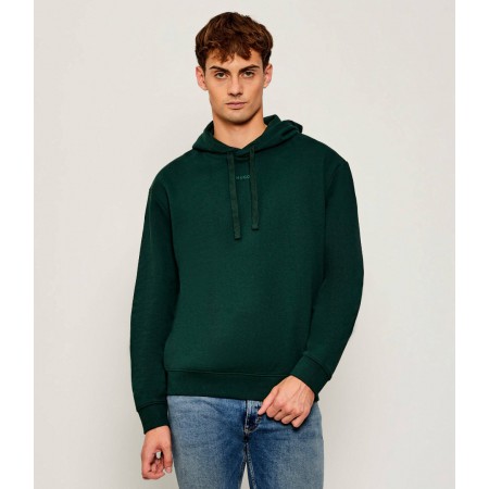 HUGO Ανδρικό Βαμβακερό Φούτερ με Κουκούλα Dapo Relaxed Fit 50486478 385 (Πράσινο)