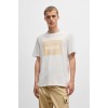 HUGO BOSS Ανδρικό Βαμβακερό T-shirt Regular Fit Box Logo Dulive222 50467952-122 (Μπεζ)