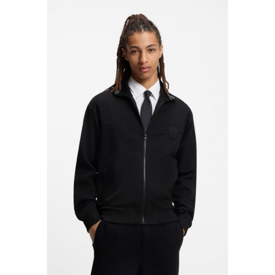 HUGO Ανδρική Ζακέτα Davronto Relaxed Fit 50553474 001 (Black)