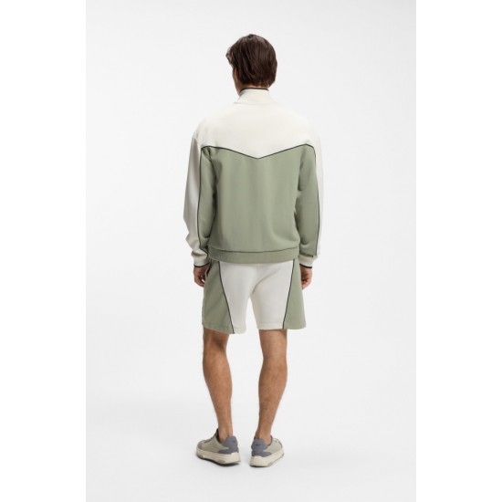 HUGO Ανδρική Βαμβακερή Ζακέτα Darynt Relaxed Fit 50556587 337(Light Pastel Green)