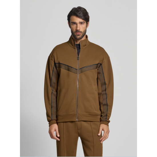 HUGO BOSS Ανδρική Ζακέτα Relaxed Fit Dingmoor 50542833 217 (Καφέ)