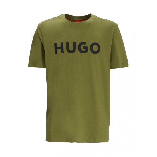 HUGO BOSS Ανδρικό Βαμβακερό T-shirt Regular Fit Dulivio 50467556-386 (Χακί)