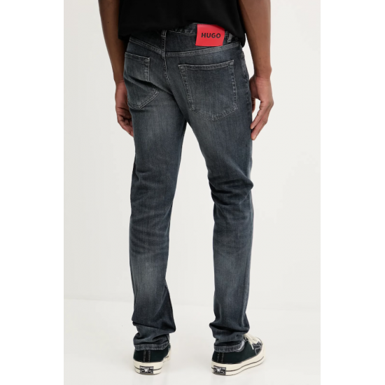HUGO Ανδρικό Παντελόνι Jean Ελαστικό 734 Slim Fit 50542675 013 Γκρι