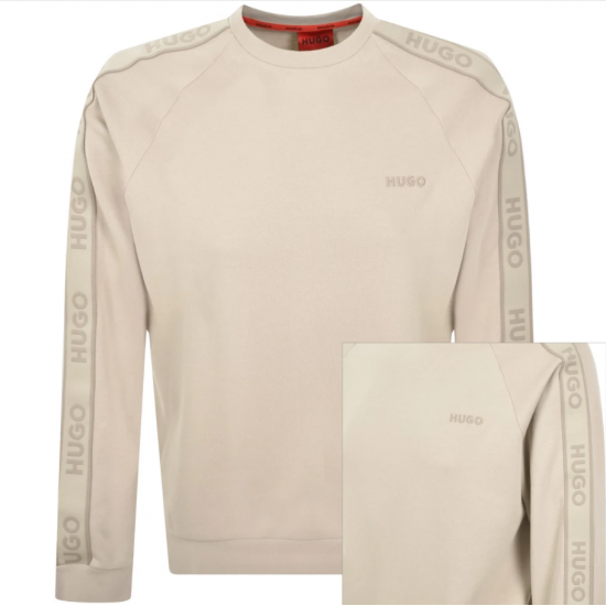 HUGO Ανδρικό Βαμβακερό Φούτερ Regular Fit LIAM Sweatshirt 50540909 270 (Μπεζ)