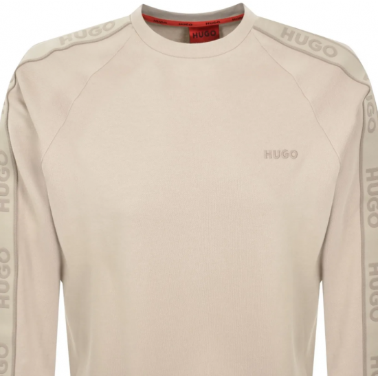 HUGO Ανδρικό Βαμβακερό Φούτερ Regular Fit LIAM Sweatshirt 50540909 270 (Μπεζ)
