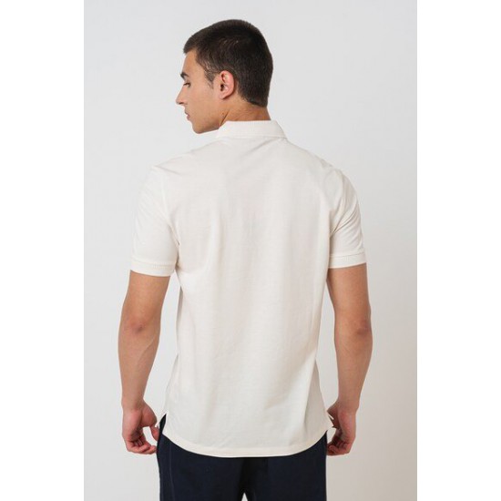 HUGO BOSS Ανδρικό Βαμβακερό Polo Dereso232 Στενή Γραμμή 50490770 121 Εκρού
