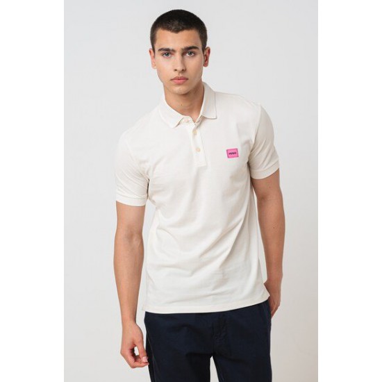 HUGO BOSS Ανδρικό Βαμβακερό Polo Dereso232 Στενή Γραμμή 50490770 121 Εκρού