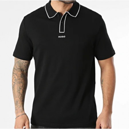 HUGO Ανδρικό Polo Dalumo Regular Fit 50553045 001 (Black)