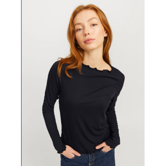 Jack & Jones JJXX Γυναικεία Μπλούζα HAYDEN Longsleeved T-shirt  12258848-Black (Μαύρο)