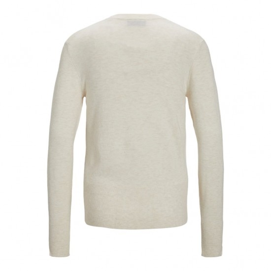 JJXX Γυναικείο Πλεκτό Basic Crew Neck Knit 12200214-Snow White (Λευκό)