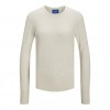 JJXX Γυναικείο Πλεκτό Basic Crew Neck Knit 12200214-Snow White (Λευκό)