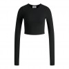 Jack & Jones JJXX Γυναικεία Μπλούζα FELINE STR LS RIB TEE JRS NOOS 12200402-Black