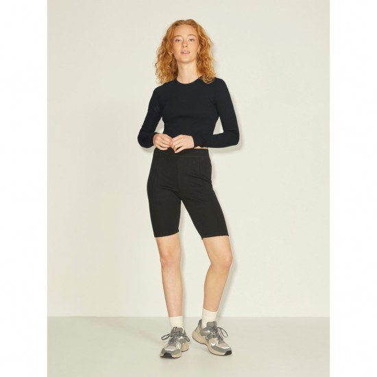 Jack & Jones JJXX Γυναικεία Μπλούζα FELINE STR LS RIB TEE JRS NOOS 12200402-Black