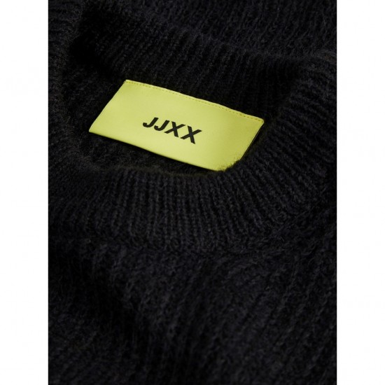 Jack & Jones JJXX Γυναικείο Πλεκτό Fluffy Crewneck Knit 12200506-Black (Μαύρο)