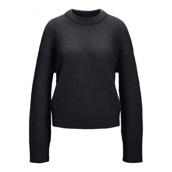 Jack & Jones JJXX Γυναικείο Πλεκτό Fluffy Crewneck Knit 12200506-Black (Μαύρο)