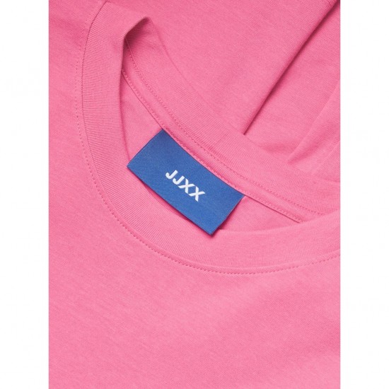 Jack & Jones Γυναικείο T-shirt ANNA REG SS EVERY LOGO TEE JRS NOOS 12206974-Carmine Rose