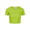 Jack & Jones JJXX Γυναικείο T-shirt Crop FLORIE STR SS RIB TEE 12217164-Lime Punch