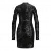 Jack & Jones JJXX Γυναικείο Φόρεμα Παγιέτα Sequin Party Dress 12221728-Black (Μαύρο)