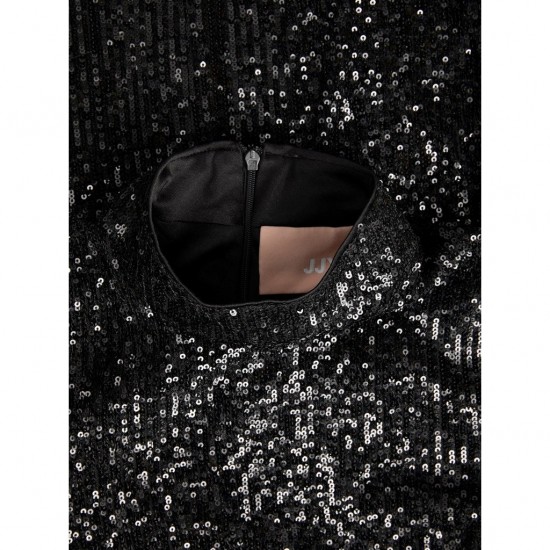 Jack & Jones JJXX Γυναικείο Φόρεμα Παγιέτα Sequin Party Dress 12221728-Black (Μαύρο)