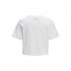 Jack & Jones Γυναικείο Κοντομάνικο Crop Top VALENTINE REG CROP SS TEE JRS 12228539-White