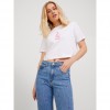 Jack & Jones Γυναικείο Κοντομάνικο Crop Top VALENTINE REG CROP SS TEE JRS 12228539-White