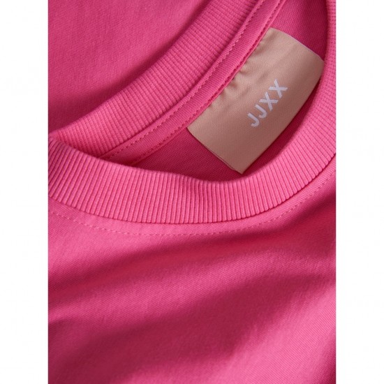 Jack & Jones Γυναικείο Κοντομάνικο Crop Top VALENTINE REG CROP SS TEE JRS 12228539-Carmine Rose