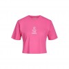 Jack & Jones Γυναικείο Κοντομάνικο Crop Top VALENTINE REG CROP SS TEE JRS 12228539-Carmine Rose