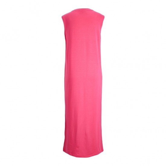 Jack & Jones Γυναικείο Φόρεμα KELLY REG SL MIDI DRESS JRS 12234674-Raspberry Sorbet