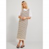 Jack & Jones Πλεκτό φόρεμα HANNAH DRESS KNIT - GA-12 12237733-Seedpearl Stripes