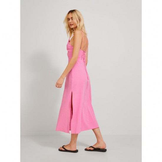 Jack & Jones JJXX Γυναικείο Φόρεμα Midi FRIDA MIDI CUT-OUT DRESS 12239277-Carmine Rose