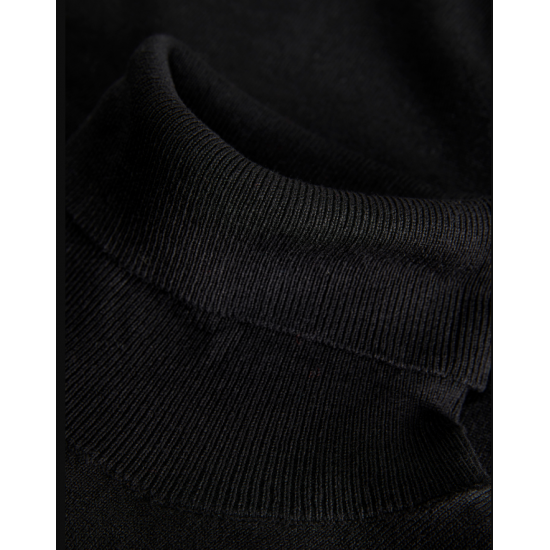 Jack & Jones JJXX Γυναικείο Πλεκτό Ζιβάγκο Comfy Roll Neck Knit Slim Fit 12258813-Black (Μαύρο)
