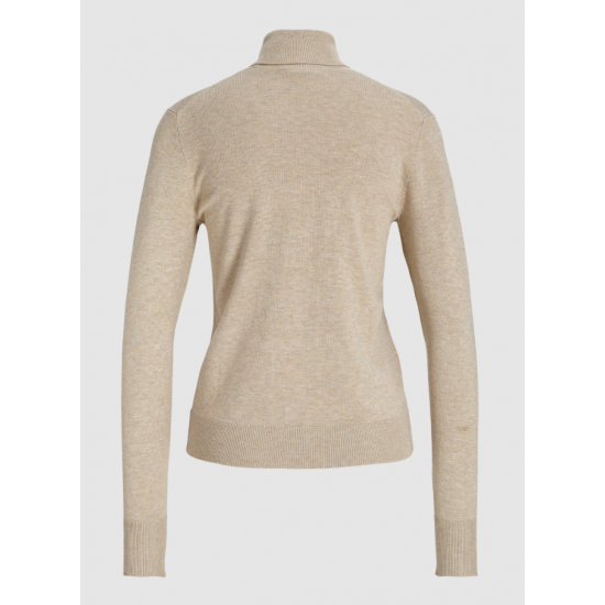 Jack & Jones JJXX Γυναικείο Πλεκτό Ζιβάγκο Comfy Roll Neck Knit Slim Fit 12258813-Vanilla Ice(Μπεζ)