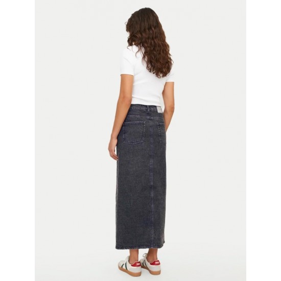 Jack & Jones JJXX Γυναικεία Φούστα Τζην Long Denim Skirt 12259327-Grey Denim (Γκρι)