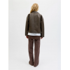 Jack & Jones JJXX Γυναικείο Μπουφάν JXFRIDA Δερμάτινο Washed Biker 12262131-Braken Washed(Καφέ)