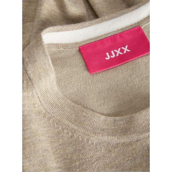 Jack & Jones JJXX Γυναικεία Πλεκτή Μπλούζα Cara Comfy Crew Neck Knit 12255368-Vanila Ice (Μπεζ)