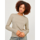 Jack & Jones JJXX Γυναικεία Πλεκτή Μπλούζα Cara Comfy Crew Neck Knit 12255368-Vanila Ice (Μπεζ)