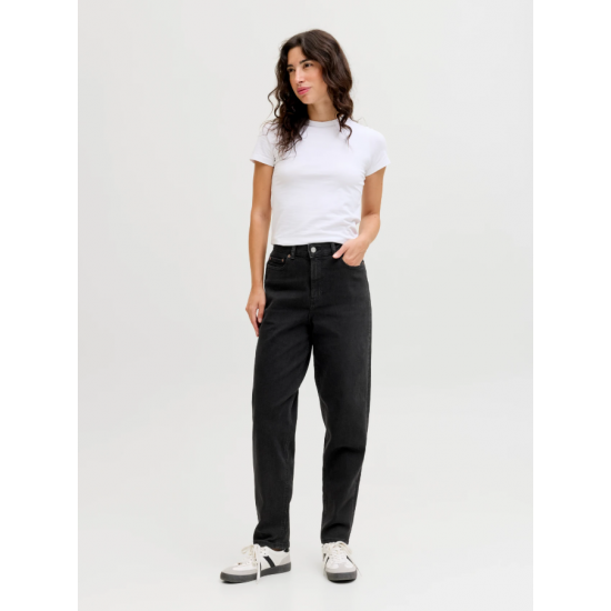 Jack & Jones JJXX Γυναικείο Jean Lisbon Mom Fit High Waist 12259633-Black (Μαύρο)