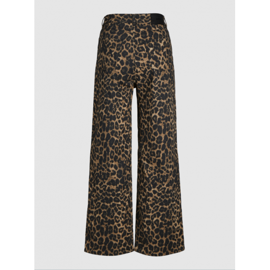 Jack & Jones JJXX Γυναικείο Παντελόνι Leopard  Zoe Sarah Wide 12273087-Constalk Leopard