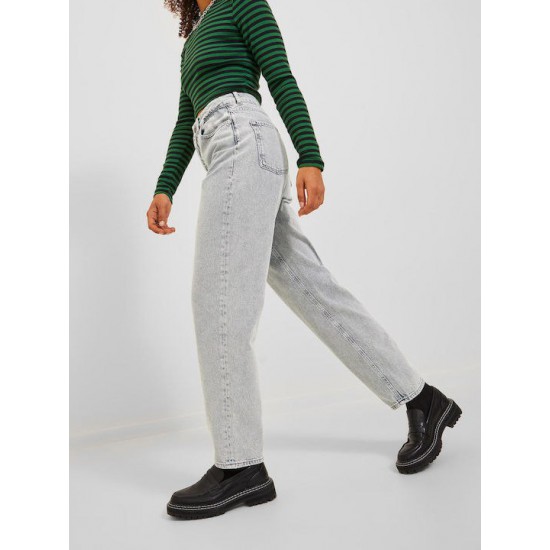 Jack & Jones JJXX Γυναικείο Jean Lisbon Mom Fit High Waist 12236344-Light Grey(Γκρι)